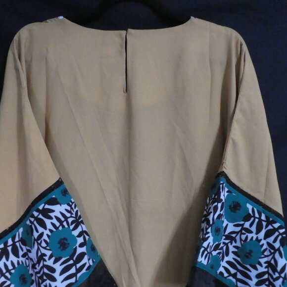 LULUSAR | xl - extra large | Vibrant Yellow and Green Patterned Kaftan - Picture 11 of 16